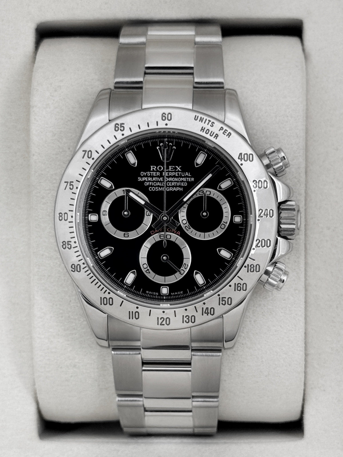 2005 Rolex Daytona 40mm 116520 Stainless Steel Black Dial (RSC)