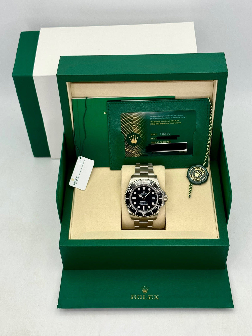 NEW 2026 Rolex Deepsea 44mm 136660 Stainless Steel Black Dial (STICKERED)