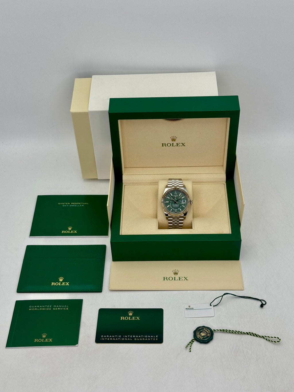 2024 Rolex Sky-Dweller 42mm 336934 Jubilee Green Dial