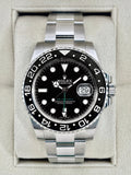2018 Rolex GMT-Master II 40mm 116710LN Stainless Steel Black Dial