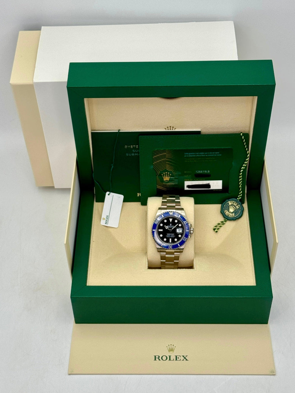 2025 Rolex Submariner Cookie Monster 41mm 126619LB White Gold Black Dial