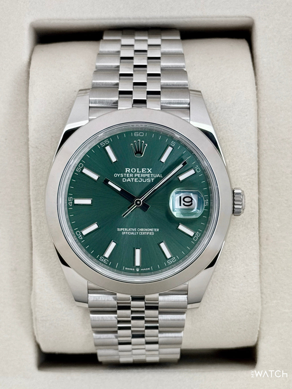 NEW 2026 Rolex Datejust 41mm 126300 Stainless Steel Jubilee Green Dial