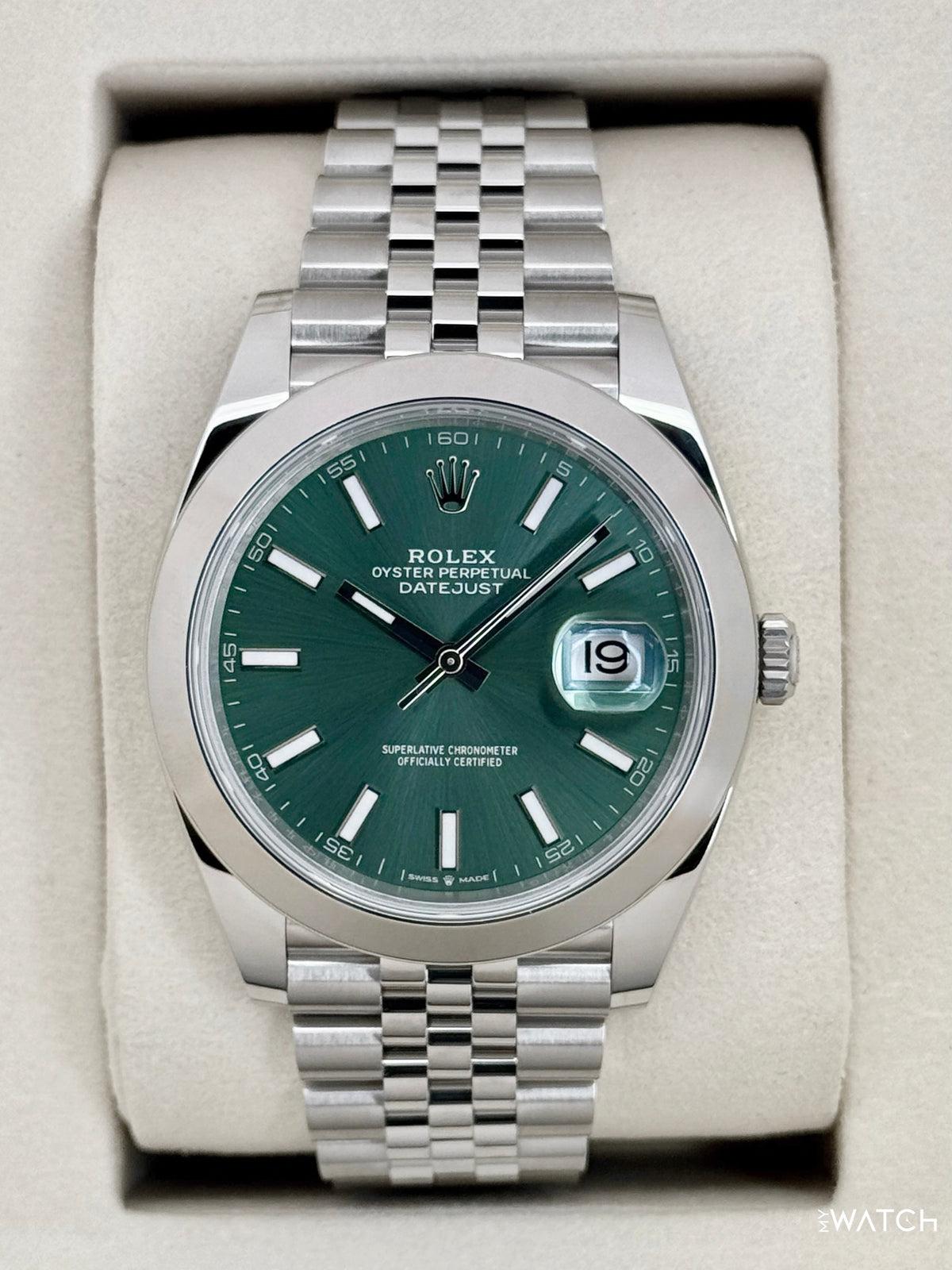 NEW 2026 Rolex Datejust 41mm 126300 Stainless Steel Jubilee Green Dial