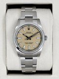 NEW 2026 Rolex Oyster Perpetual 34mm 124200 Stainless Steel Beige Dial