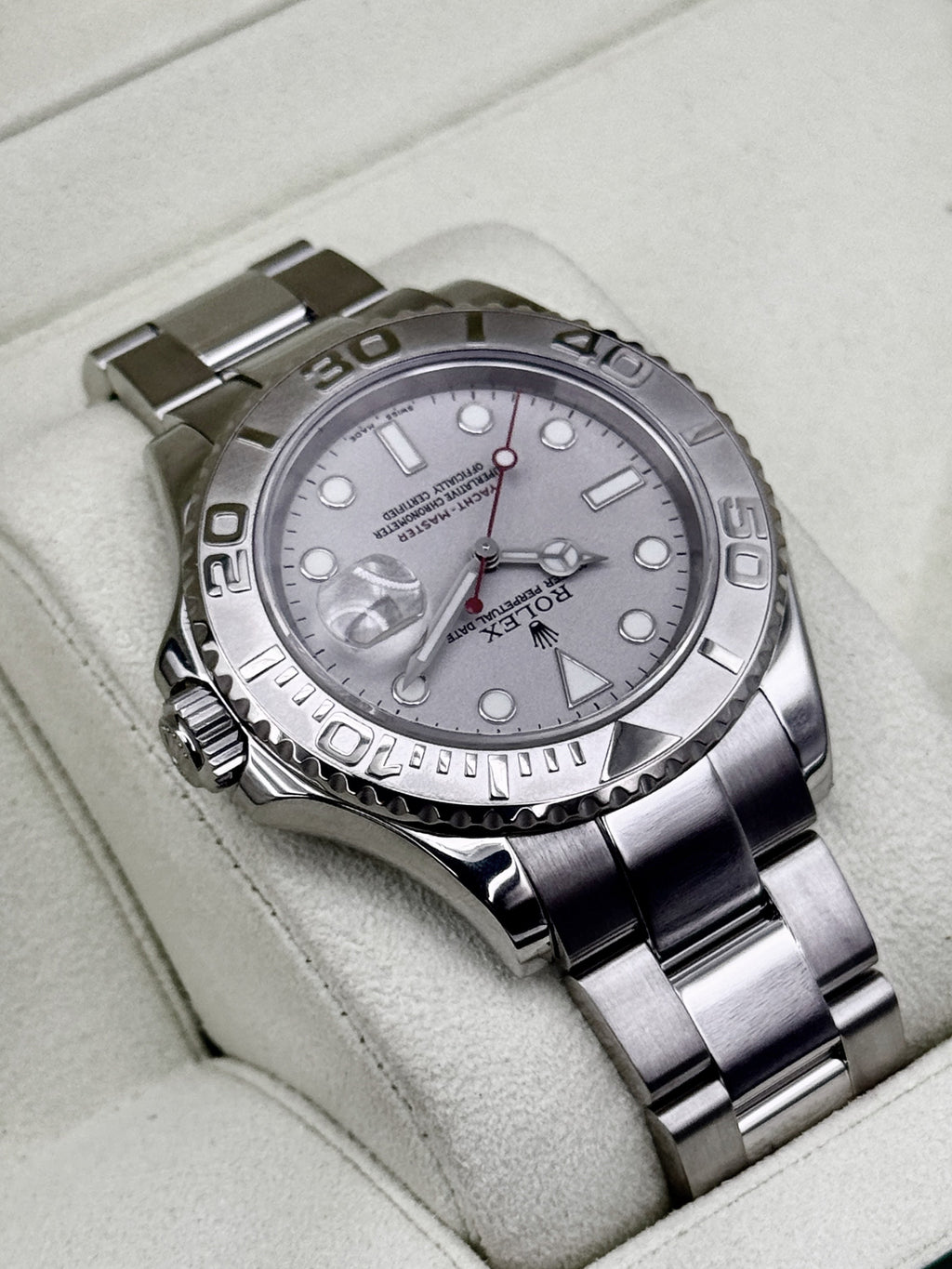 2005 Rolex Yacht-Master 40mm 16622 Platinum Bezel and Dial (Collectors Set)