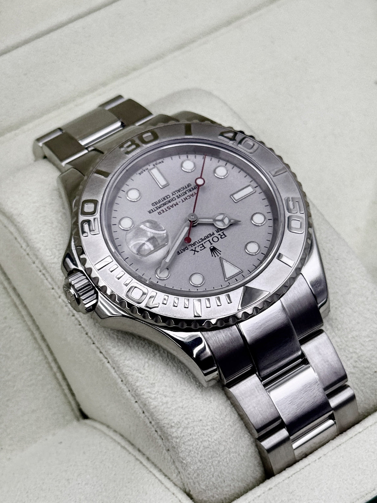 2005 Rolex Yacht-Master 40mm 16622 Platinum Bezel and Dial (Collectors Set)