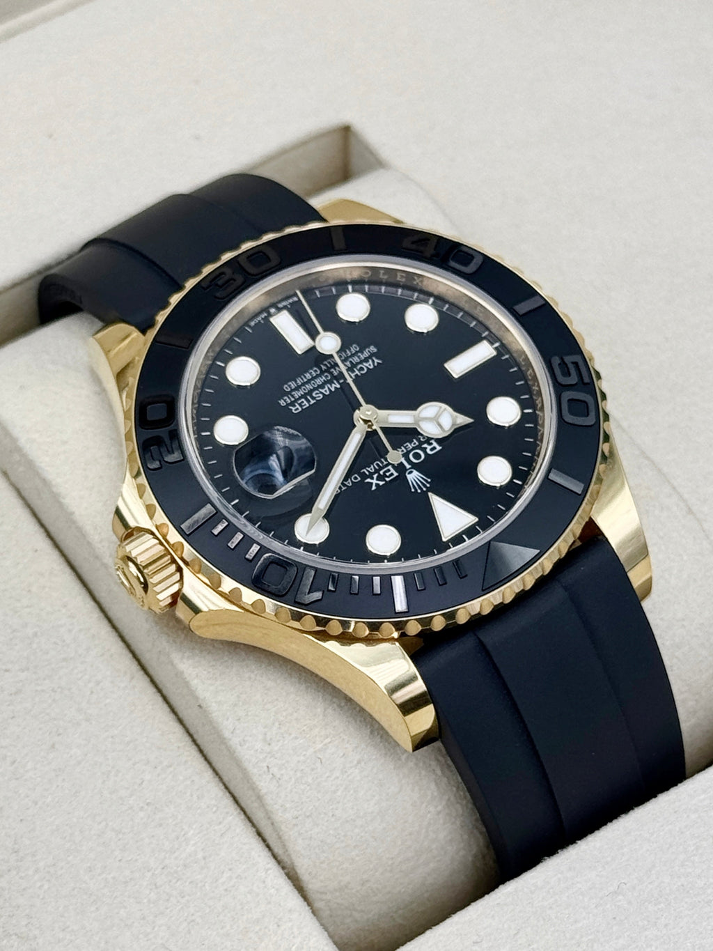 NEW 2026 Rolex Yacht-Master 42mm 226658 Gold Oysterflex Black Dial