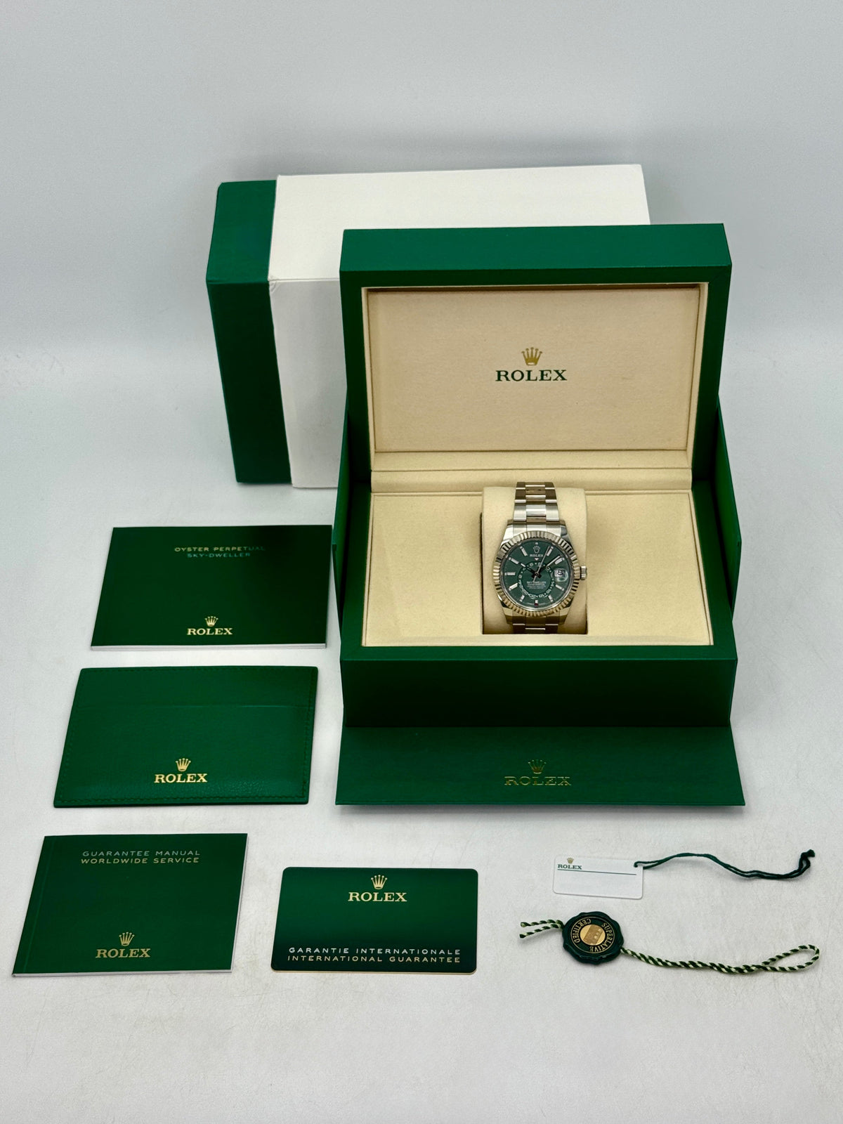 2025 Rolex Sky-Dweller 42mm 336934 Oyster Green Dial