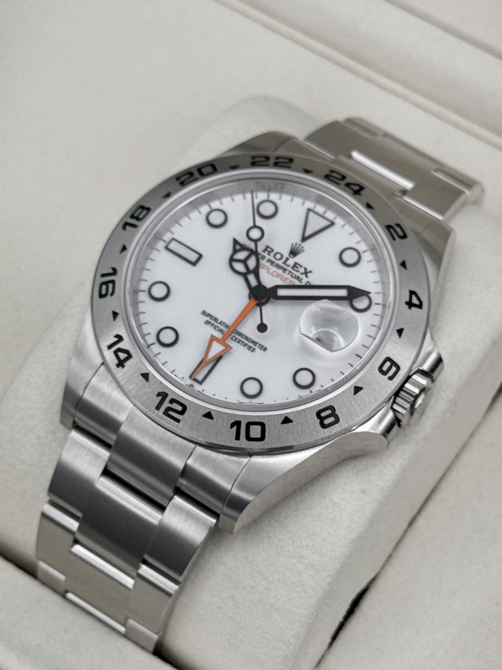 NEW 2026 Rolex Explorer II 42mm 226570 Polar White Dial (STICKERED)