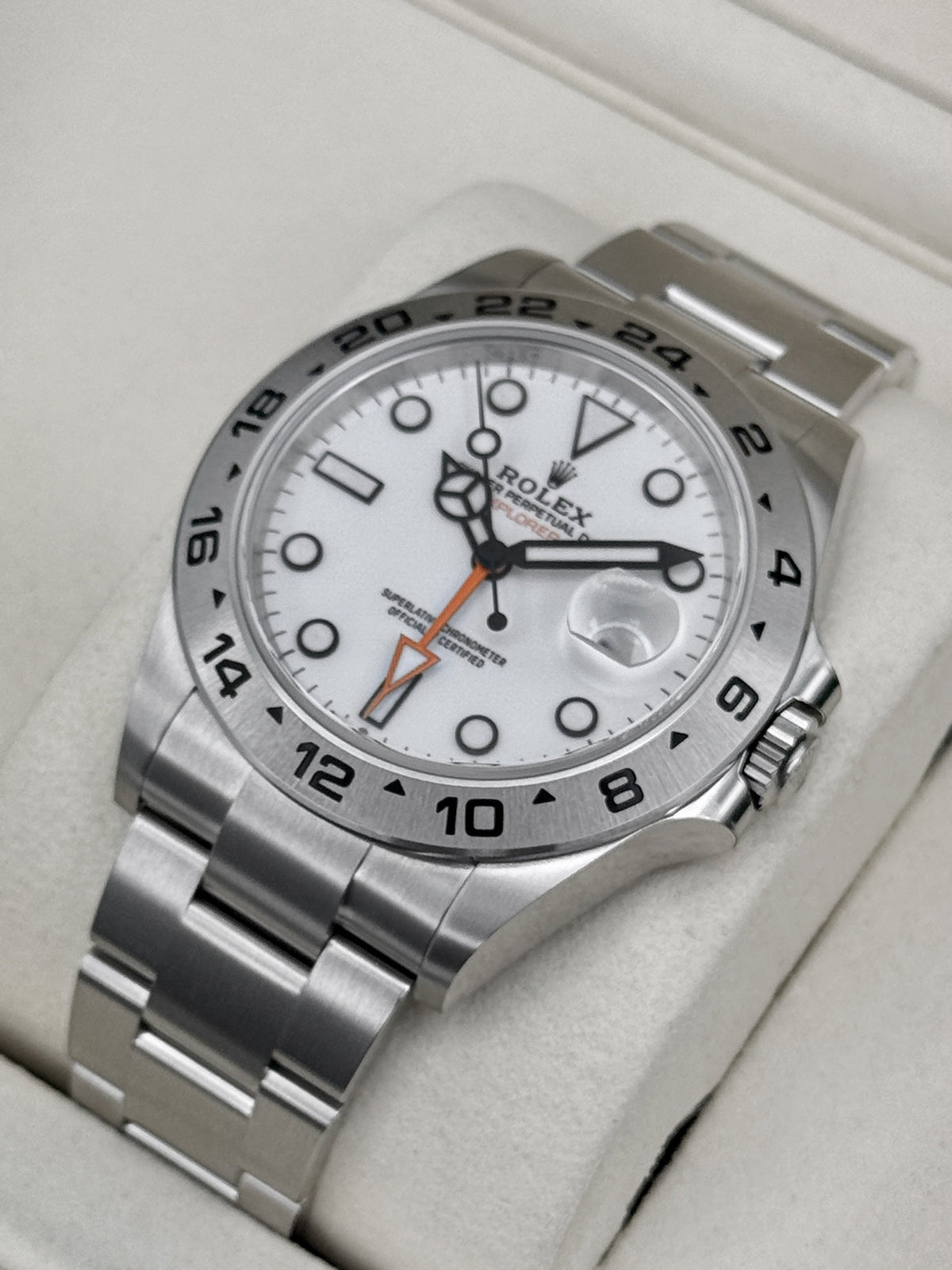 NEW 2026 Rolex Explorer II 42mm 226570 Polar White Dial (STICKERED)