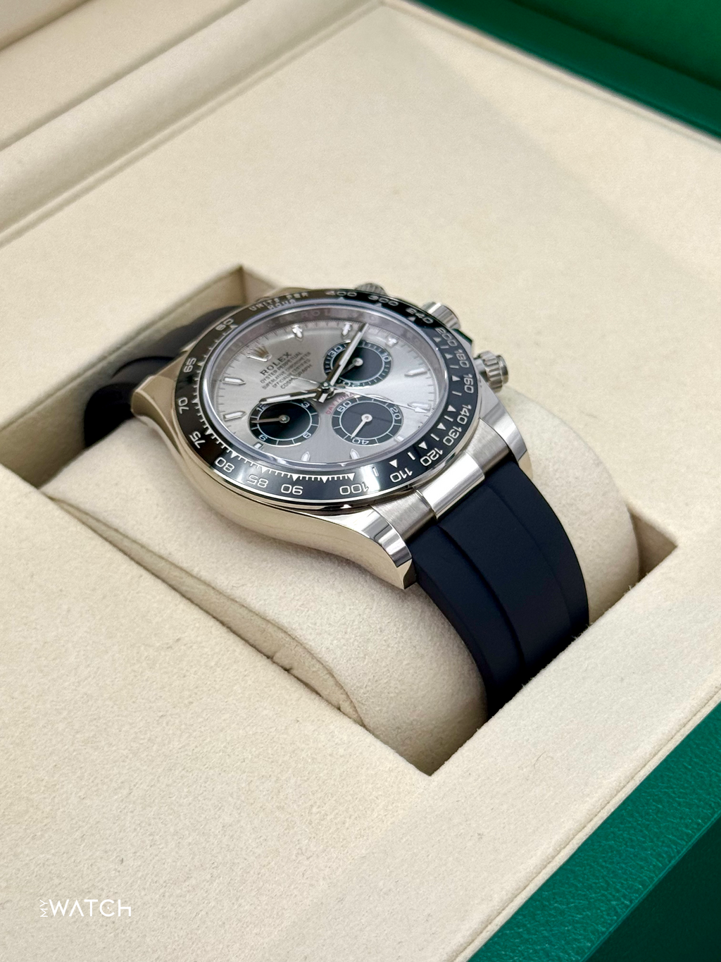 NEW 2026 Rolex Daytona Ghost 126519LN White Gold Oysterflex Silver Dial 40mm