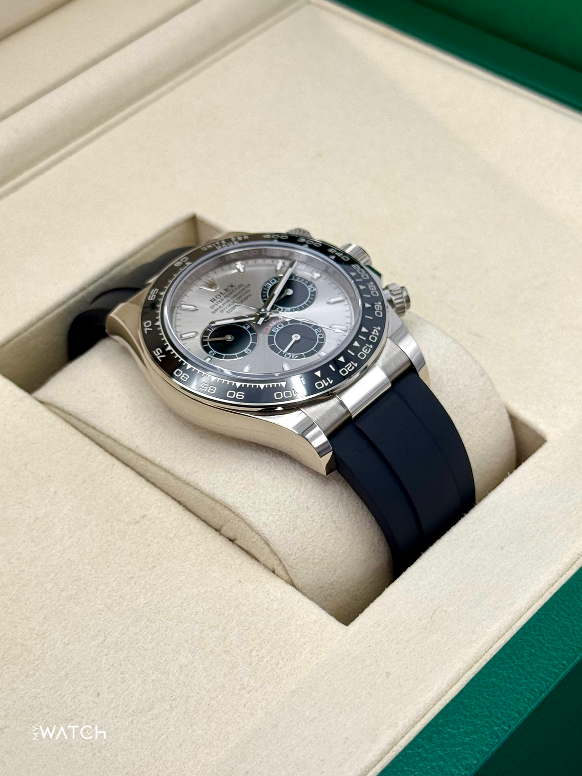 NEW 2026 Rolex Daytona Ghost 126519LN White Gold Oysterflex Silver Dial 40mm