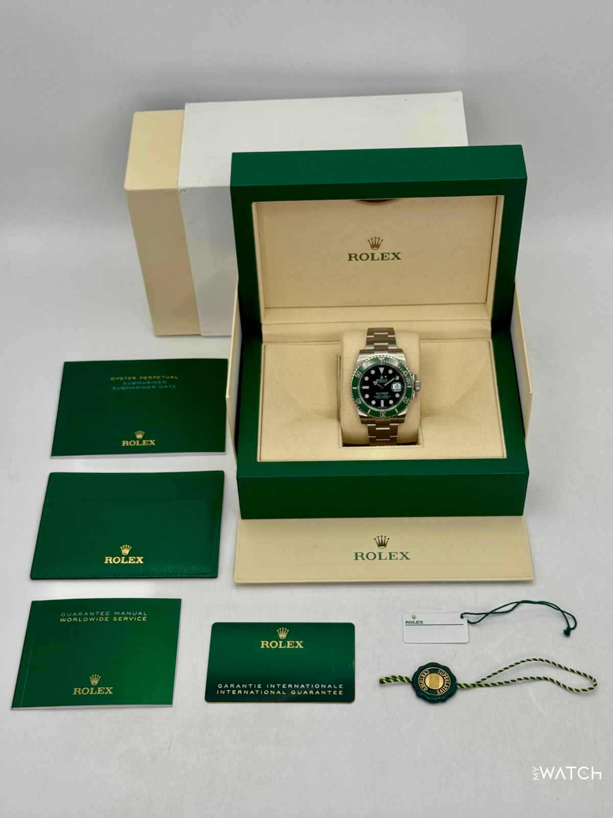 2020 Rolex Submariner “Hulk” 40mm 116610LV Green Dial (GREEN CARD & STICKERED)