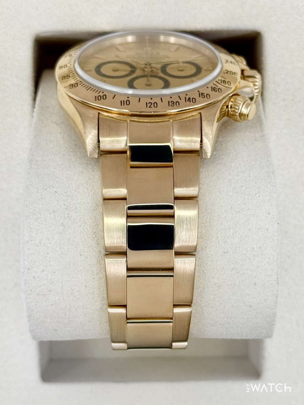 1997 Rolex Daytona 40mm 16528 Yellow Gold Champagne Dial
