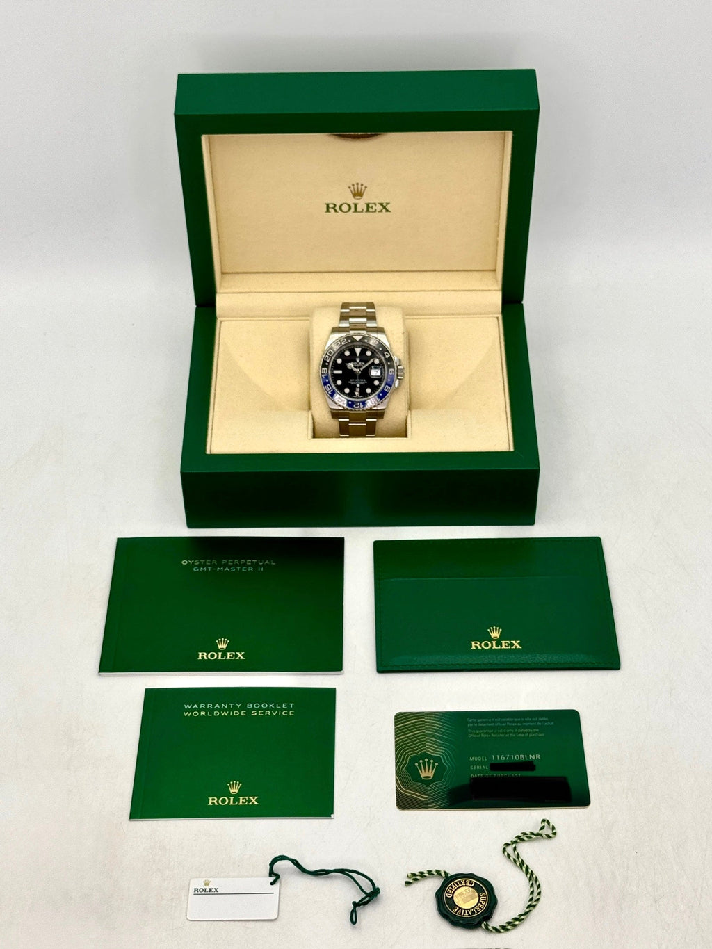 2020 Rolex GMT-Master II "Batman" 40mm 116710BLNR Oyster (NFC CARD)