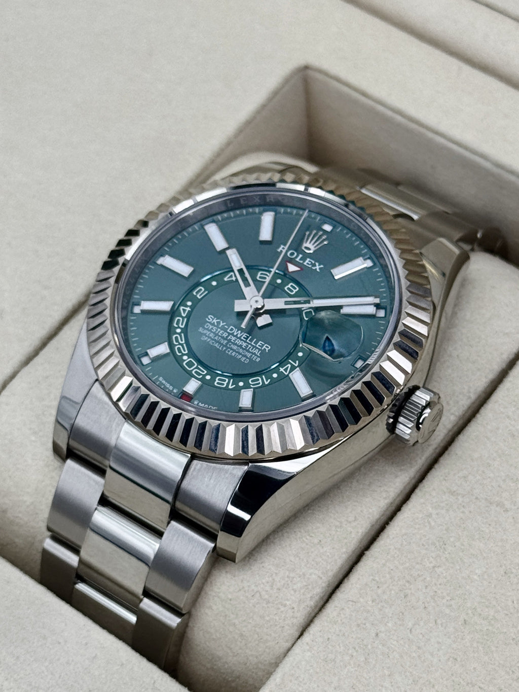 2025 Rolex Sky-Dweller 42mm 336934 Oyster Green Dial