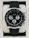 2025 Rolex Daytona 40mm 126519LN White Gold Oysterflex Black Dial