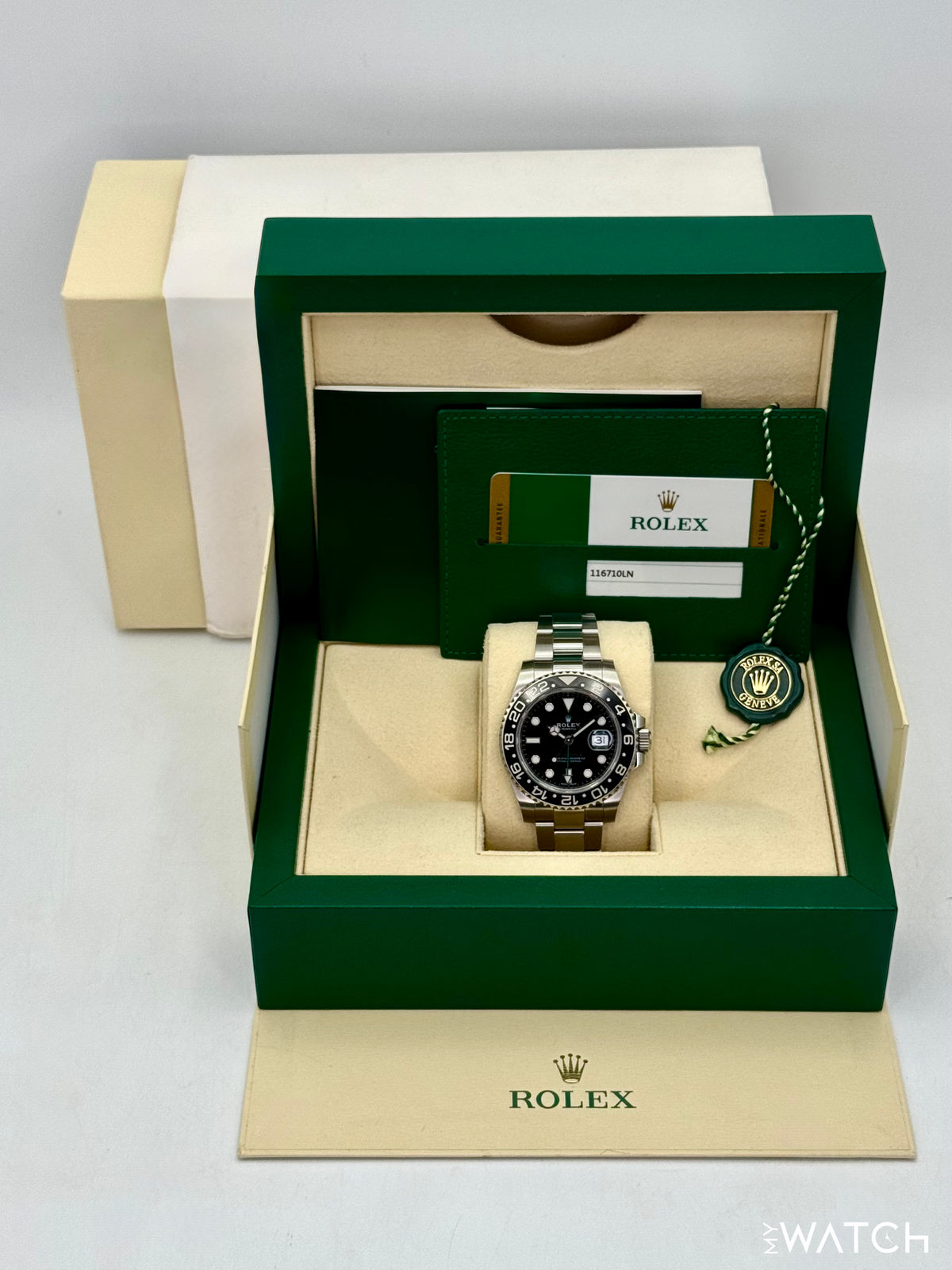 2018 Rolex GMT-Master II 40mm 116710LN Stainless Steel Black Dial