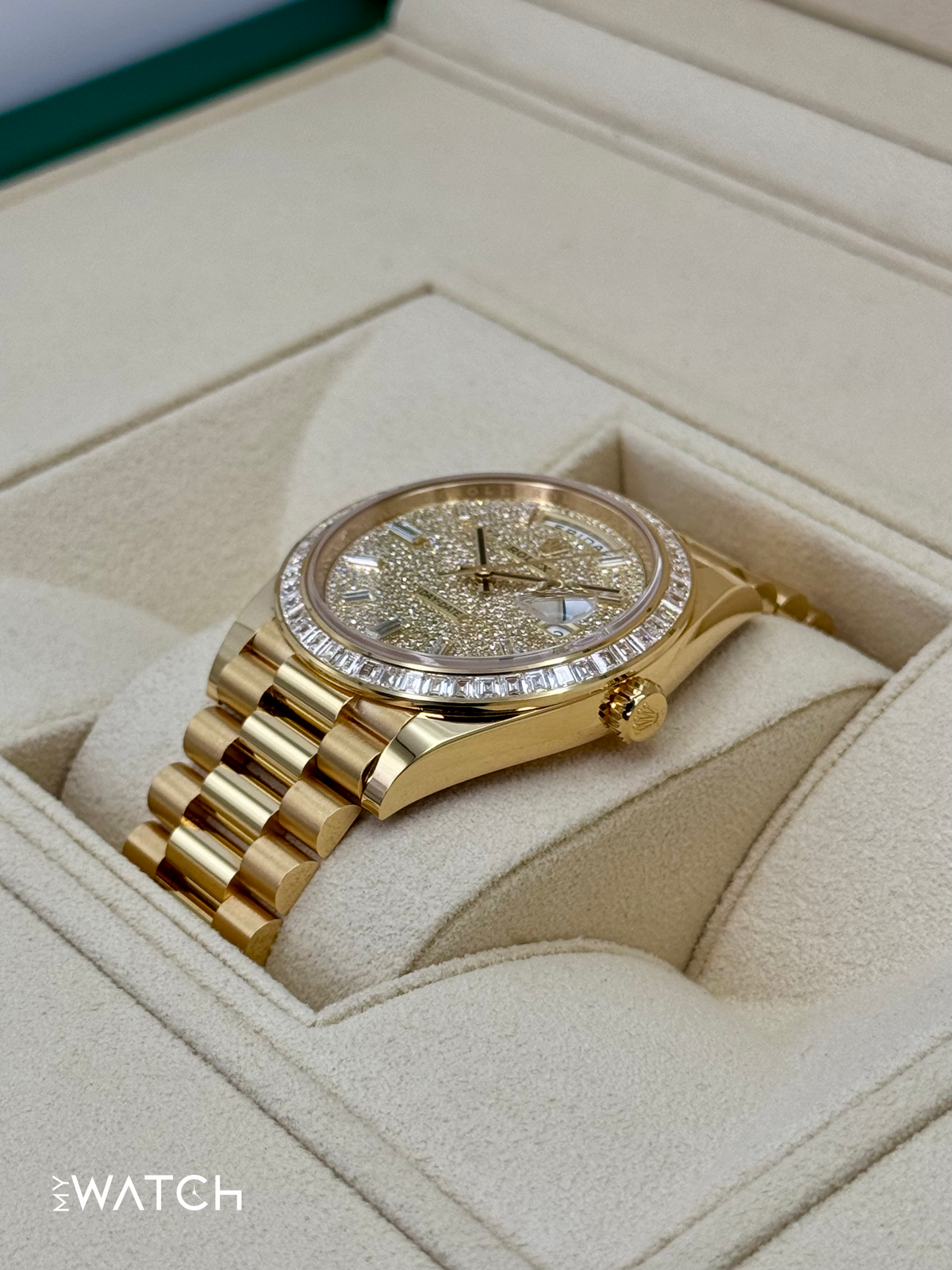 2025 Rolex Day-Date 40mm 228398TBR Diamond Paved Dial