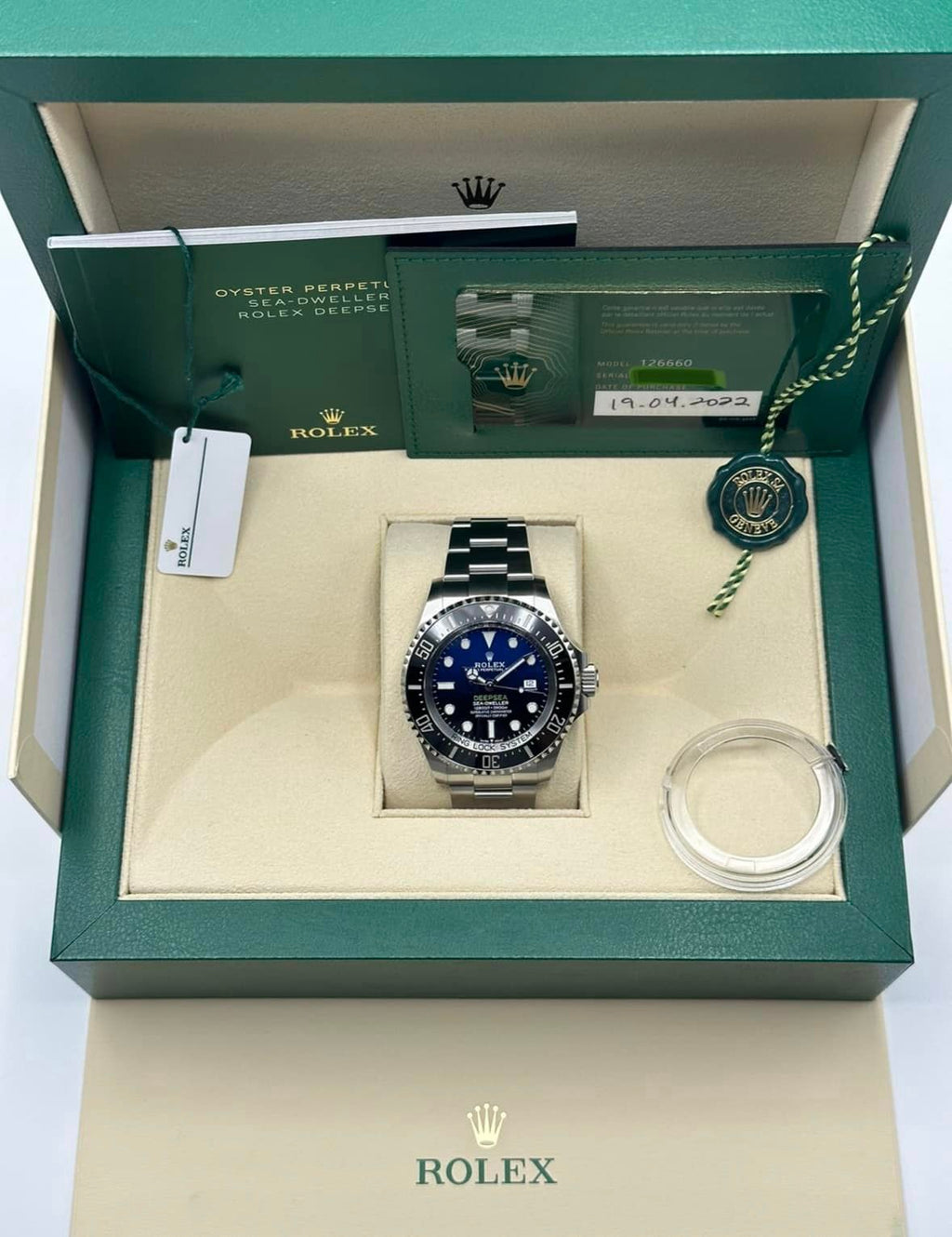 2022 Rolex Deepsea "James Cameron" 44mm 126660 Blue Dial