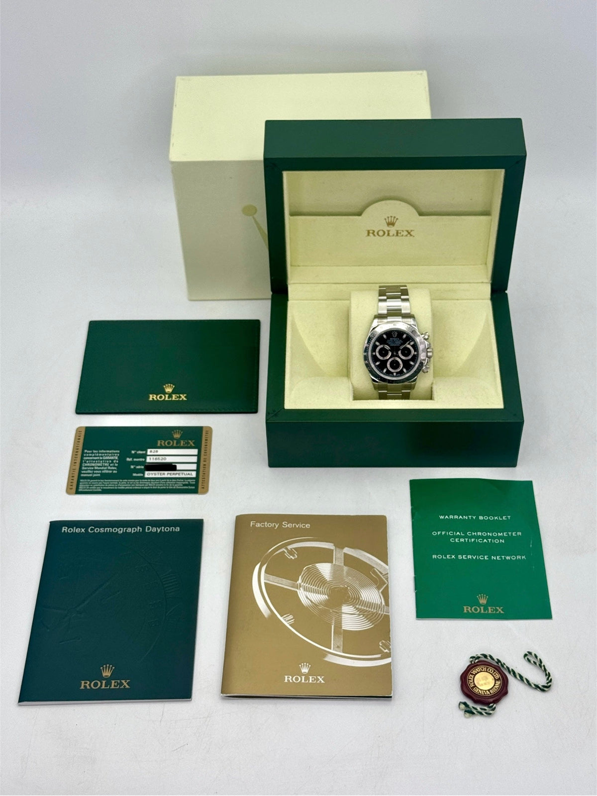 2011 Rolex Daytona 40mm 116520 Stainless Steel Black Dial