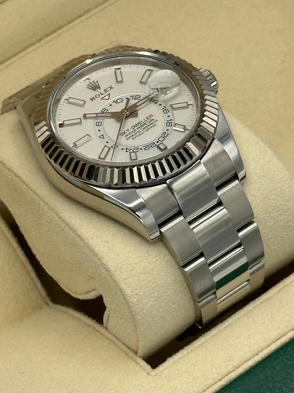 Rolex Sky-Dweller 42mm 326934 Stainless Steel Oyster White Dial