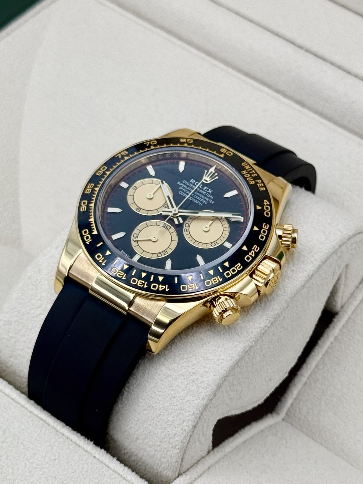2024 Rolex Daytona Paul Newman 40mm 126518LN Yellow Gold Oysterflex Black Dial