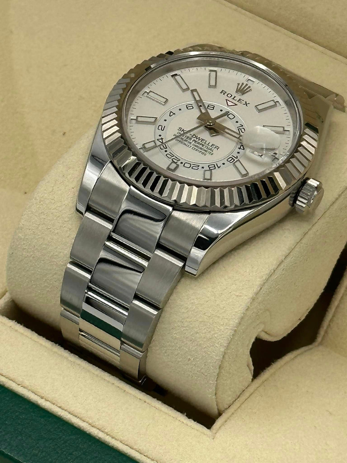 Rolex Sky-Dweller 42mm 326934 Stainless Steel Oyster White Dial