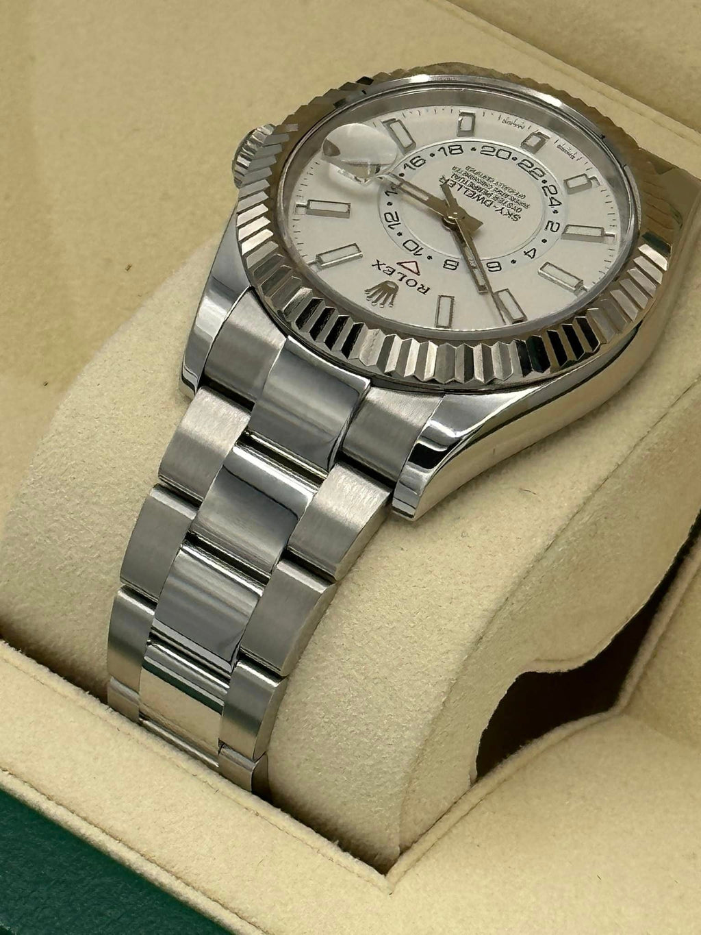 Rolex Sky-Dweller 42mm 326934 Stainless Steel Oyster White Dial
