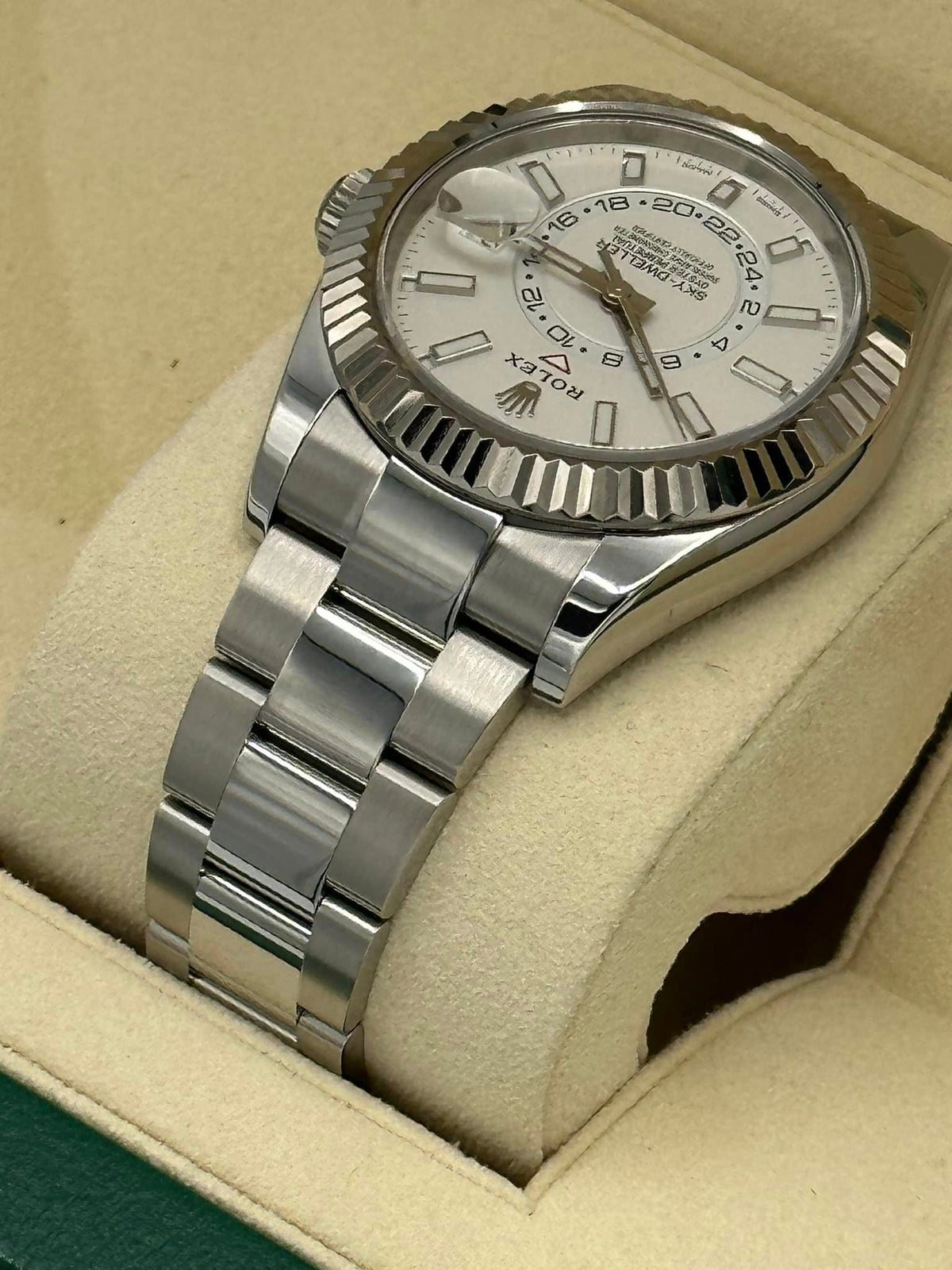 Rolex Sky-Dweller 42mm 326934 Stainless Steel Oyster White Dial