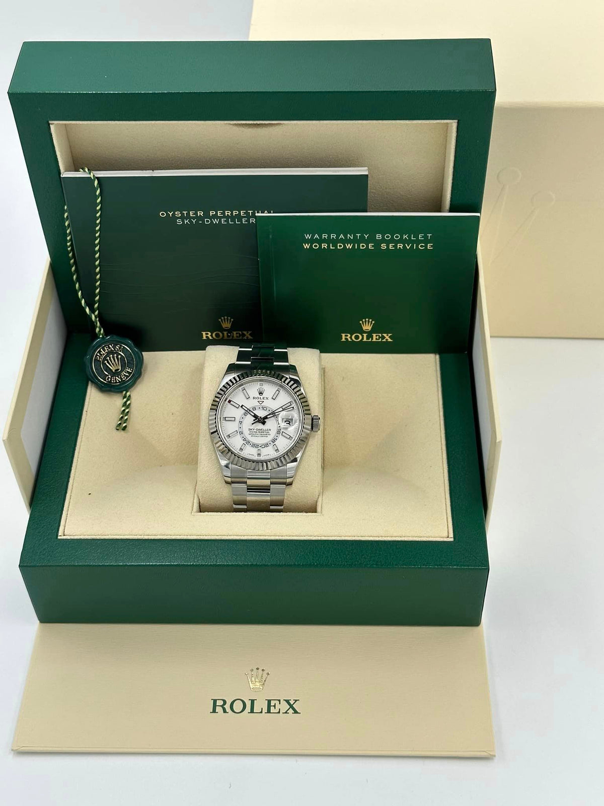 Rolex Sky-Dweller 42mm 326934 Stainless Steel Oyster White Dial