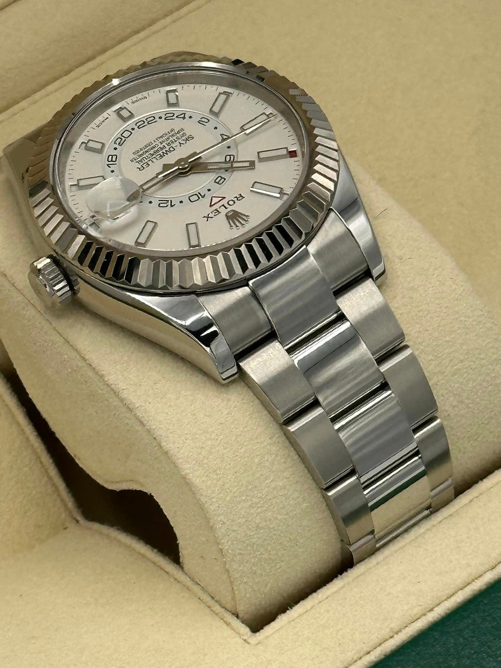 Rolex Sky-Dweller 42mm 326934 Stainless Steel Oyster White Dial