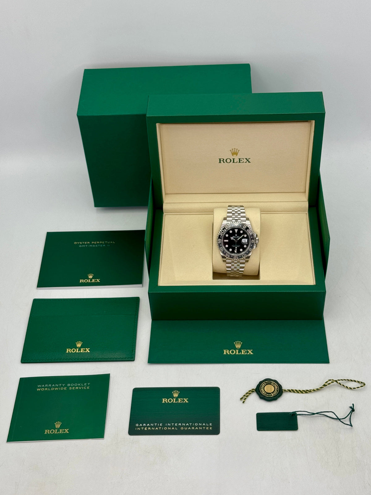 NEW 2026 Rolex GMT-Master II Bruce Wayne 40mm 126710GRNR Jubilee (NEW STYLE CARD)