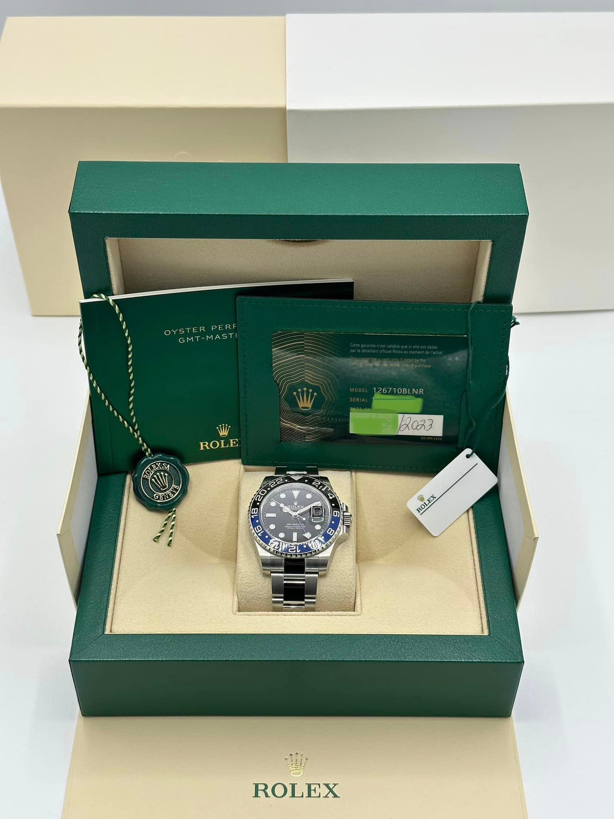 NEW 2023 Rolex GMT-Master II "Batman" 40mm 126710BLNR Oyster