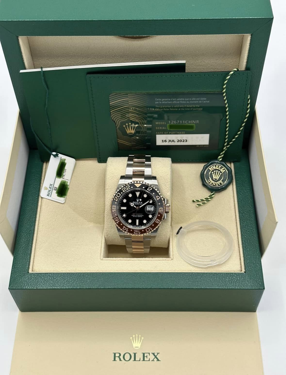 NEW 2023 Rolex GMT-Master II "Rootbeer" 40mm 126711CHNR Two-Tone