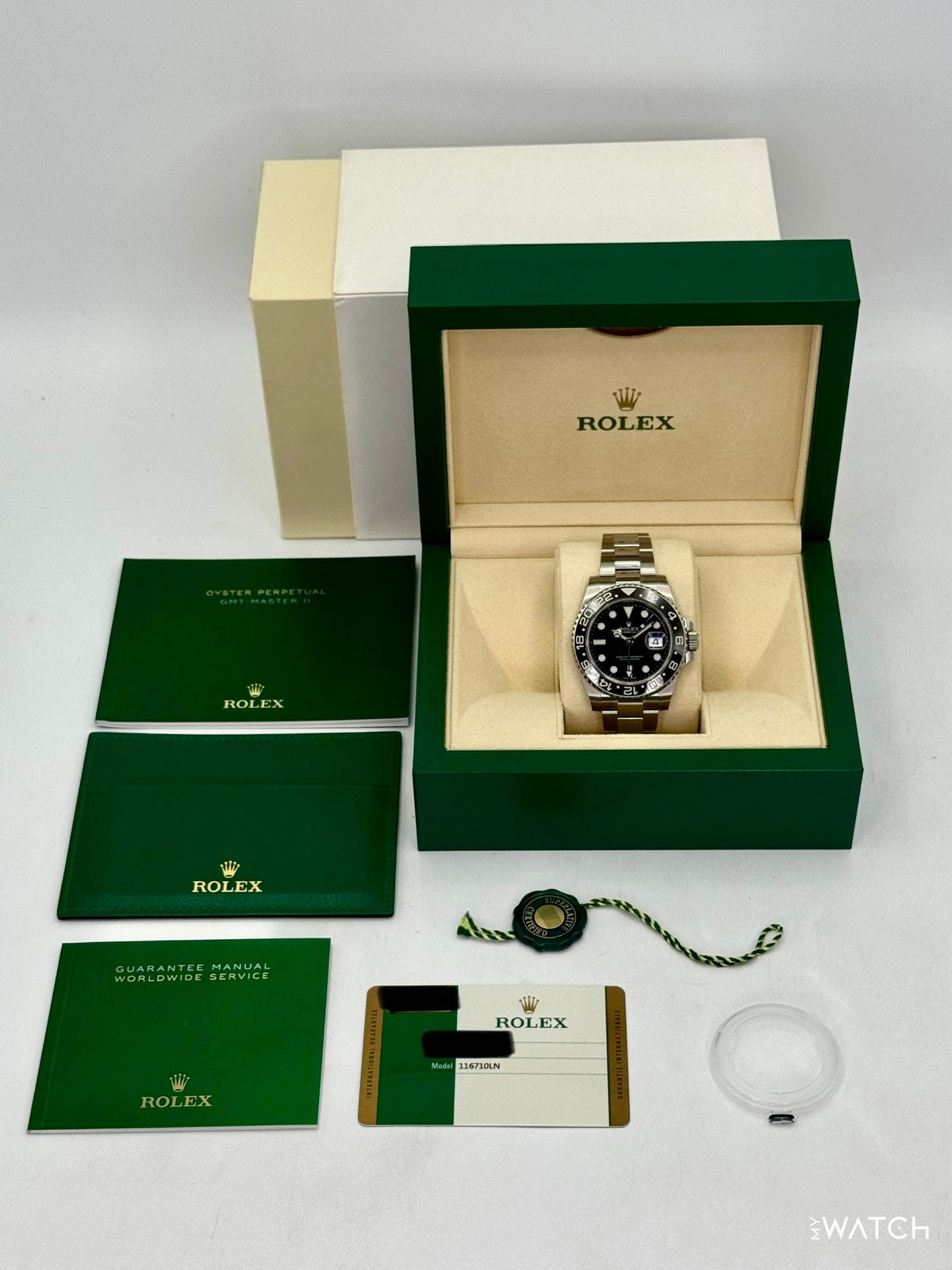 2018 Rolex GMT-Master II 40mm 116710LN Stainless Steel Black Dial