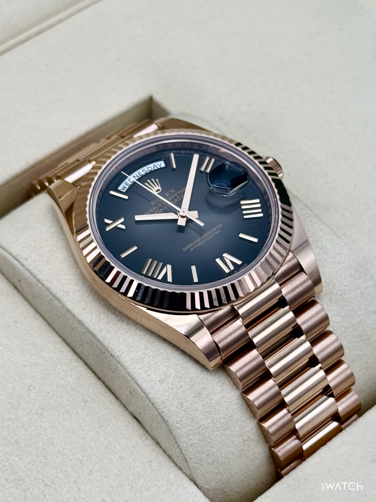 NEW 2026 Rolex Day-Date 40mm 228235 Presidential Slate Ombre Dial