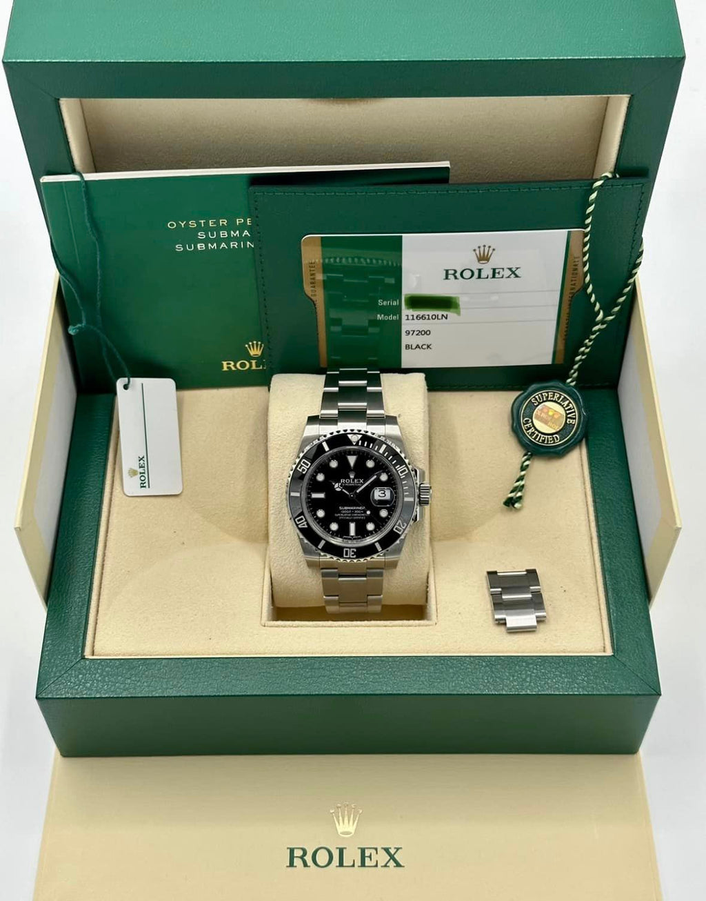 NEW 2020 Rolex Submariner 40mm 116610LN Stainless Steel Black Dial
