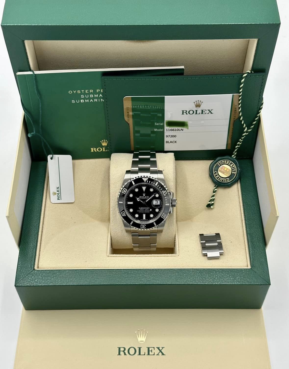 NEW 2020 Rolex Submariner 40mm 116610LN Stainless Steel Black Dial