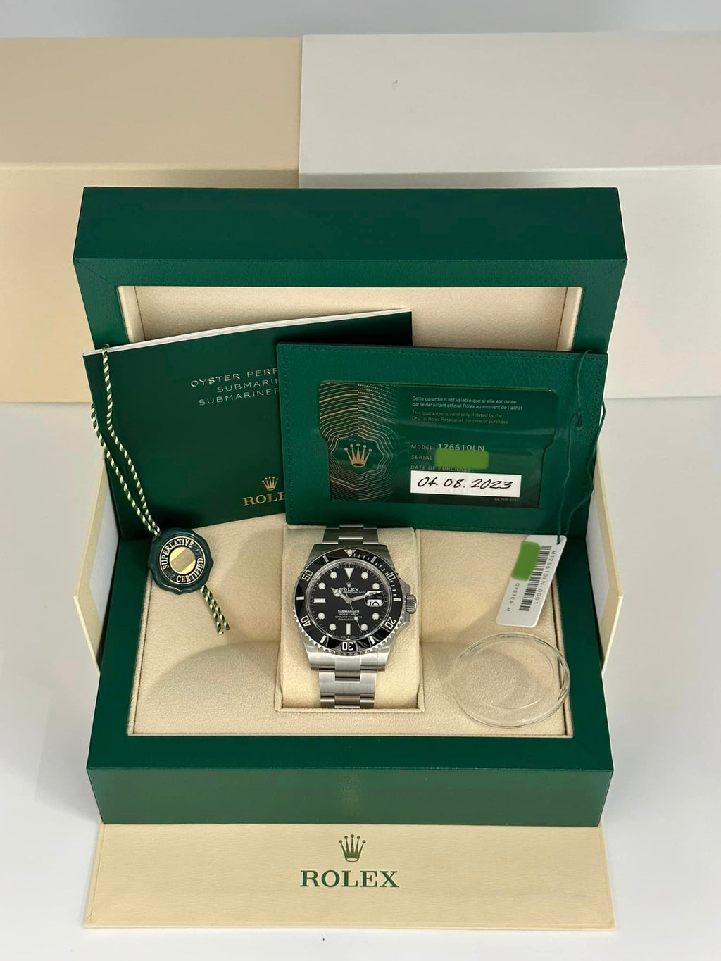 NEW 2023 Rolex Submariner 40mm 126610LN Stainless Steel Black Dial