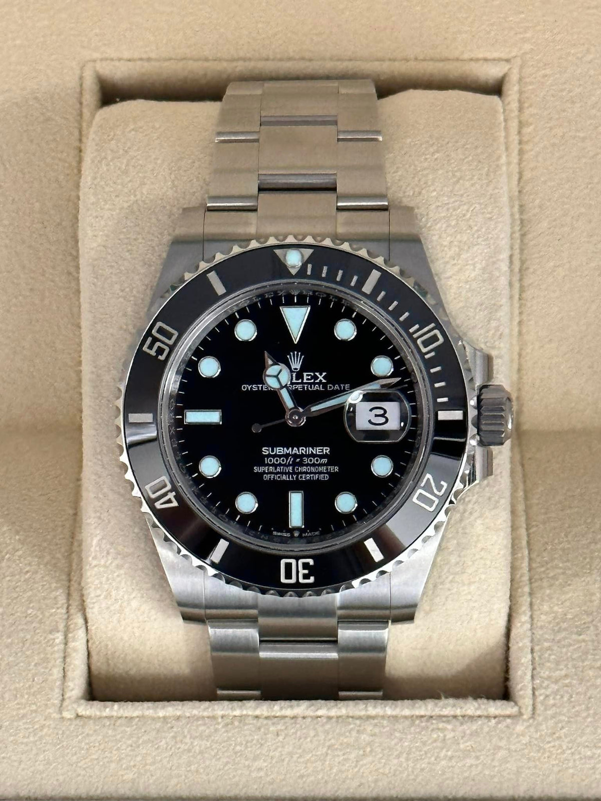 2022 Rolex Submariner 41mm 126610LN Stainless Steel Black Dial