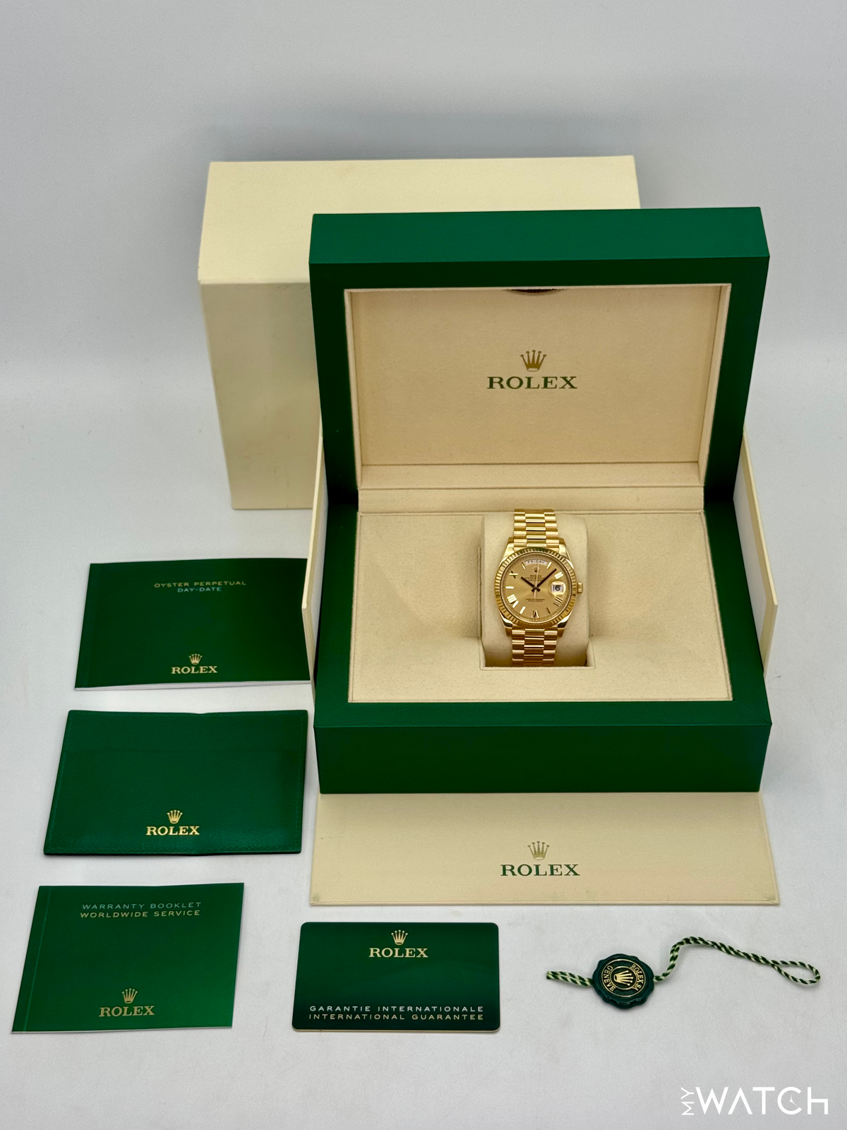 2022 Rolex Day-Date 40mm 228238 Presidential Champagne Dial