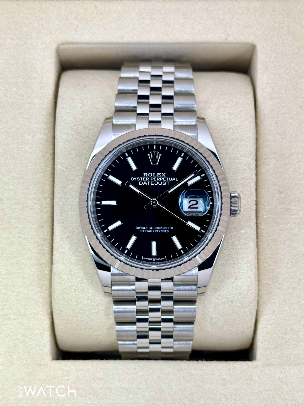 NEW 2026 Rolex Datejust 36mm 126234 Stainless Steel Jubilee Black Dial