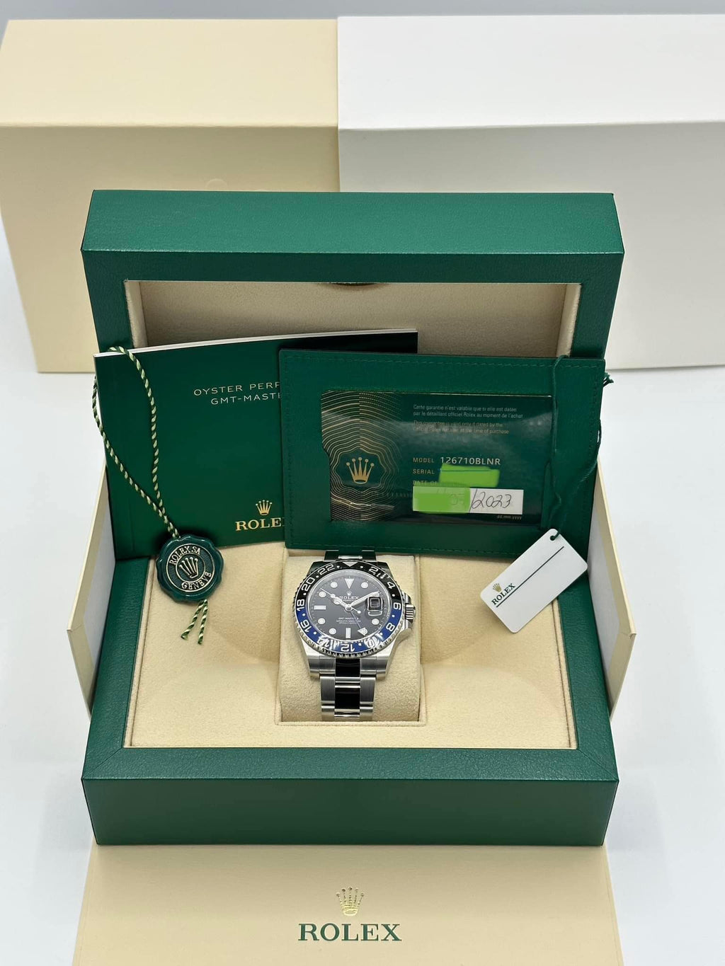 NEW 2023 Rolex GMT-Master II "Batman" 40mm 126710BLNR Oyster