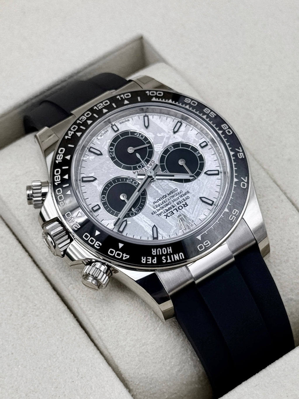 NEW 2026 Rolex Daytona 40mm 126519LN White Gold Oysterflex Meteorite Dial