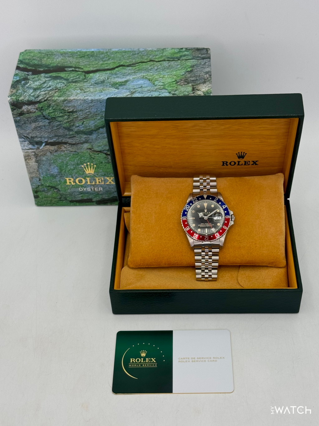 1966 Rolex GMT-Master "Pepsi" 40mm 1675 Stainless Steel Jubilee Black Dial (RSC Card)