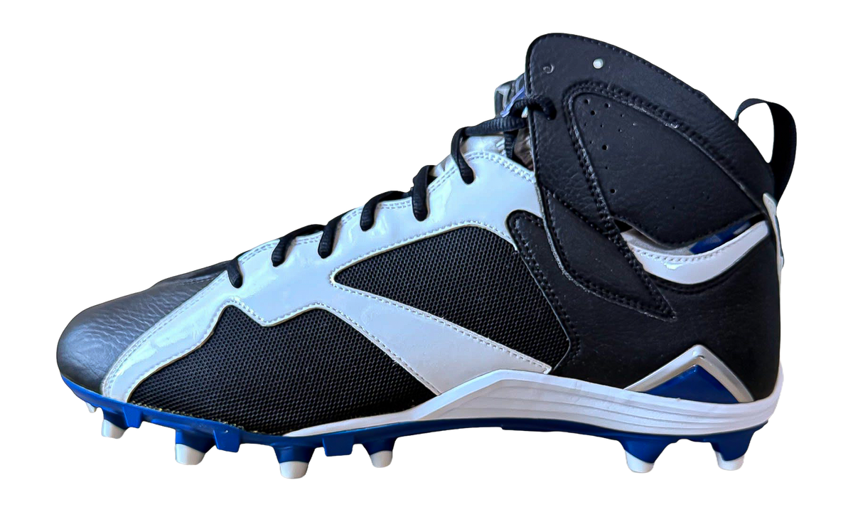 Jordan 7 Molded Cleats "Black / White-Rush Blue" SU15 MNJDSP 373 M3