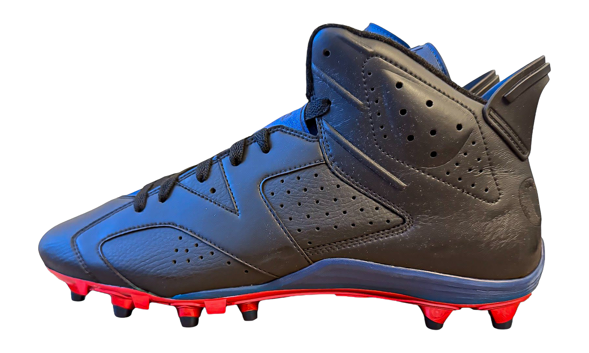 Jordan 6 Molded Cleats "Black / Blue-Red" SU14 MNJDSP 793 M1C