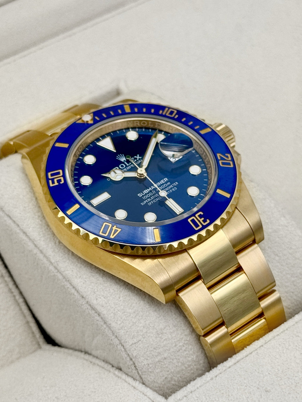 2025 Rolex Submariner "Bluesy" 41mm 126618LB Yellow Gold Blue Dial