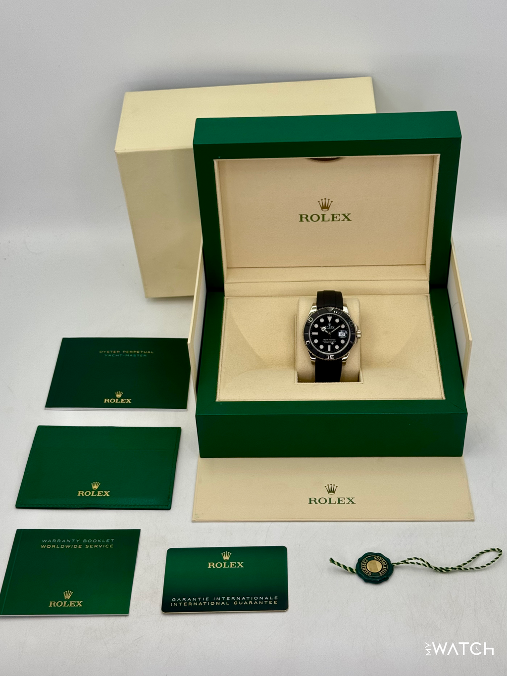 2021 Rolex Yacht-Master 42mm 226659 White Gold Oysterflex Black Dial